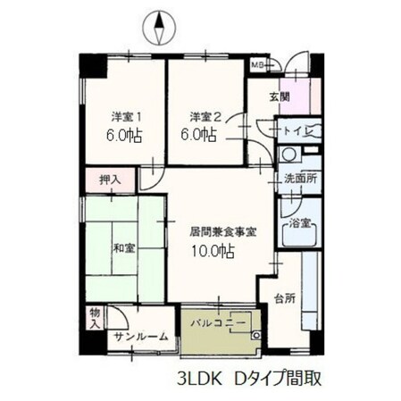 ベルグランデの物件間取画像